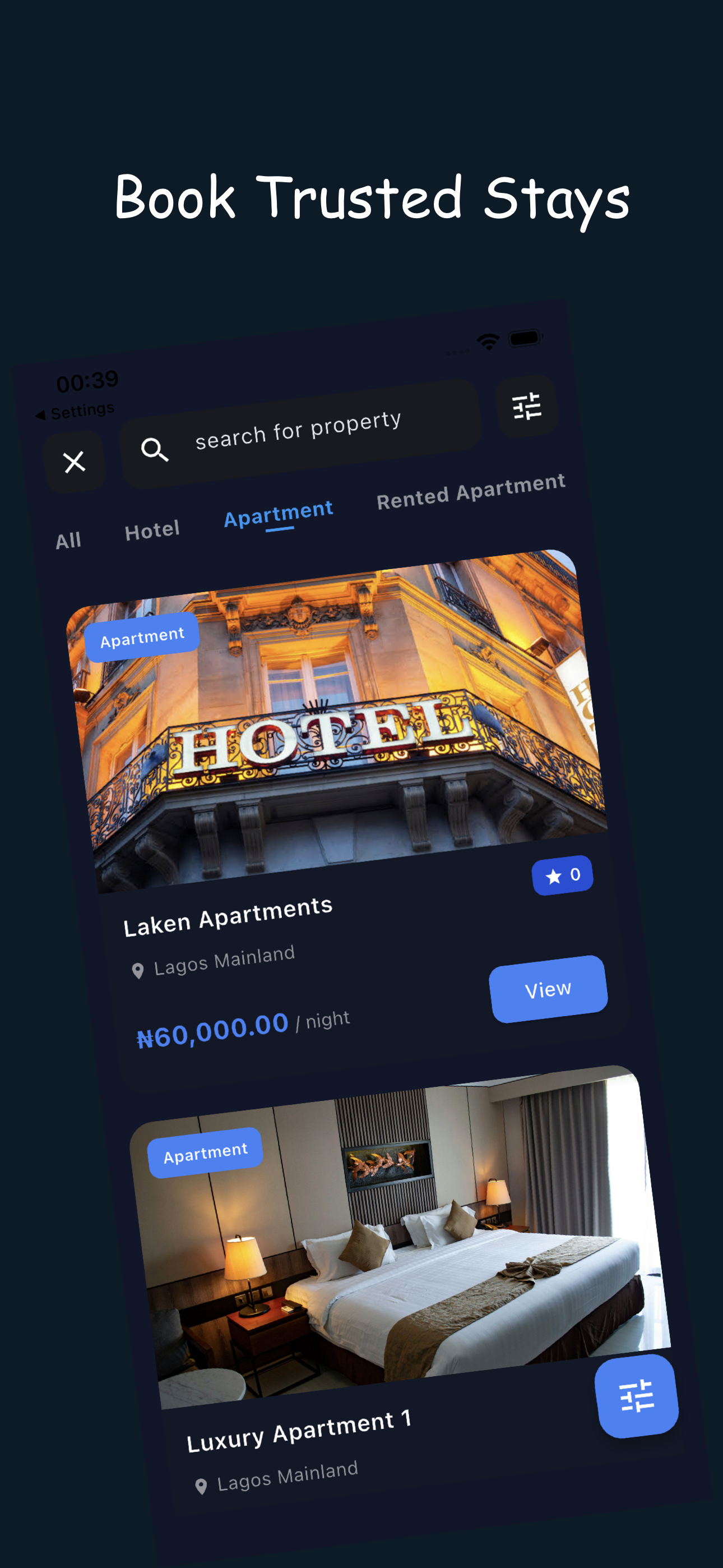 Hotel listing